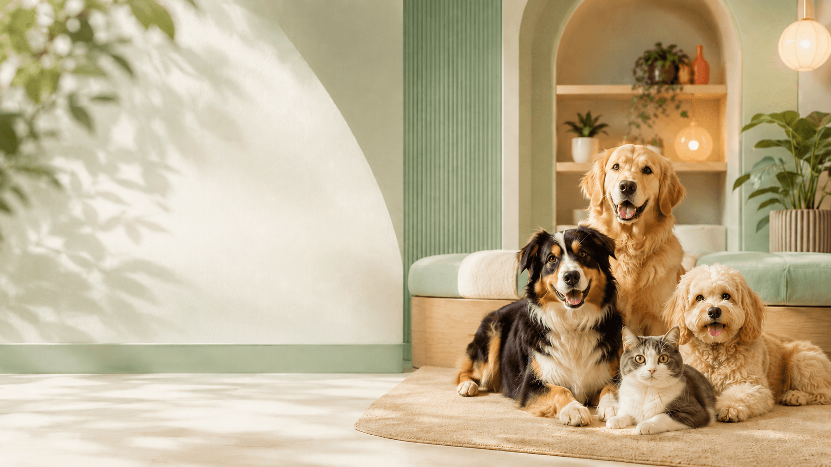 Cães e gatos acolhidos na Animal Care